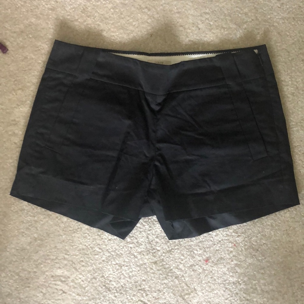 Black cotton shorts